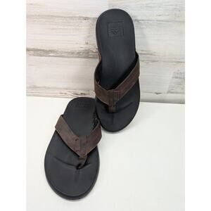 Reef Cushion Phantom Sandals Mens Size‎ 8? Leather Flip Flop Comfort Beach Shoes